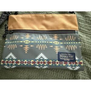 Genuine Pendleton Nylon Crossbody Bag Shoulder Bag, 12" Diagonal